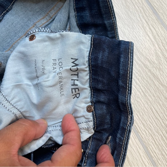 MOTHER Looker Ankle Frey MidRise Skinny Jeans in Wash No Play Women’s size 24 - Picture 10 of 16